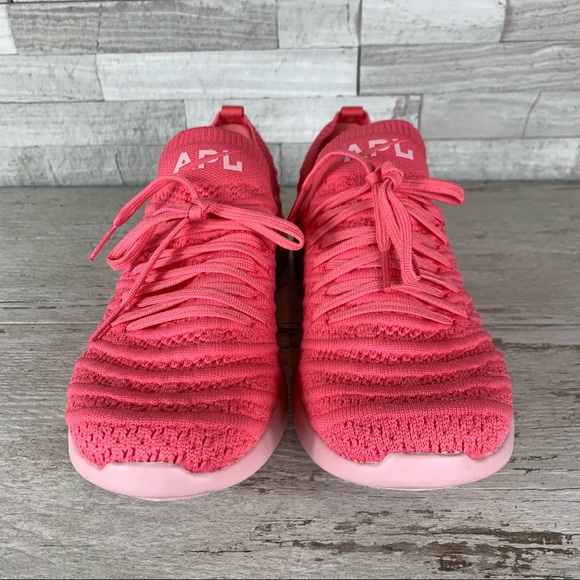 APL Techloom Wave EUC Size 7 Taffy/Pink Sneakers - Picture 2 of 10